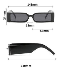 Women's Rectangle 'Jade' Plastic Sunglasses