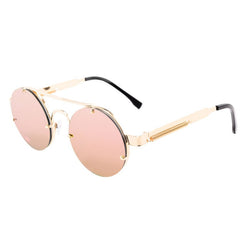 Men's Punk Round 'Jelly' Metal Sunglasses