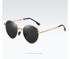 Unisex Folding Round 'The Stylish'  Metal Sunglasses