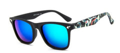 Kid's Girls Square 'Blue Sky' Plastic Sunglasses