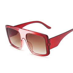 Women's Fashion Square 'Side to Side' Plastic Sunglasses