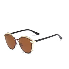 Women's Elegant Cat Eye 'Southern' Metal Sunglasses