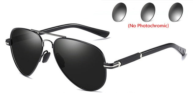 Unisex Photochromic Aviator 'Basette' Polarized Sunglasses