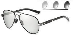 Unisex Photochromic Aviator 'Basette' Polarized Sunglasses