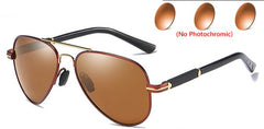 Unisex Photochromic Aviator 'Basette' Polarized Sunglasses