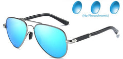 Unisex Photochromic Aviator 'Basette' Polarized Sunglasses