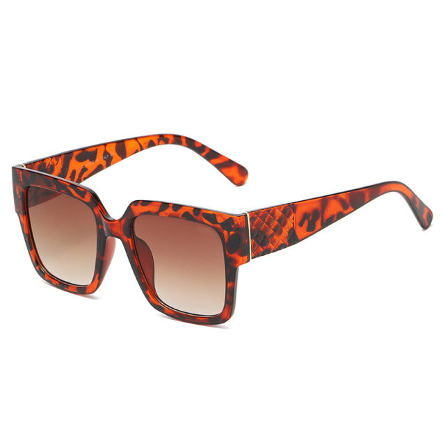 Women's Luxury Square 'Hailey' Plastic Sunglasses