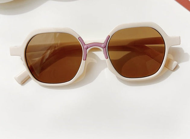 Unisex Children Vintage 'Kids on the Block' Metal Sunglasses