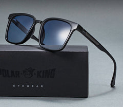 Men's Square Polarized 'Marwani' Plastic Sunglasses