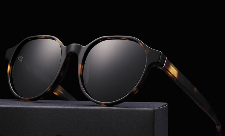 Men's Vintage Square 'Caelan' Polarized Sunglasses