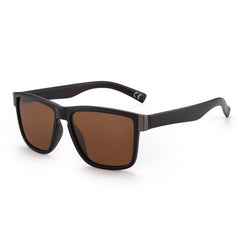 Unisex Classic Square 'Blackbird' Plastic Sunglasses