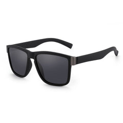 Unisex Classic Square 'Blackbird' Plastic Sunglasses