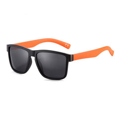 Unisex Classic Square 'Blackbird' Plastic Sunglasses