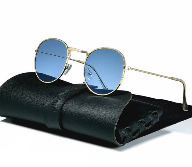 Men's Round Vintage 'Fame' Metal Sunglasses