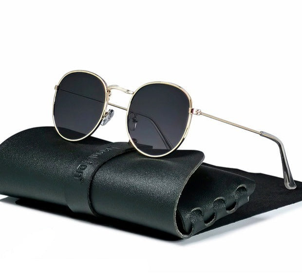 Men's Round Vintage 'Fame' Metal Sunglasses — Eye Shop Direct