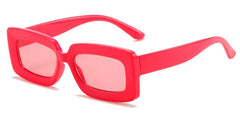 Women's Vintage Rectangle 'Boulder' Plastic Sunglasses