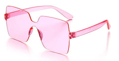 Women's Oversized Square 'Chasm ' Plastic Sunglasses