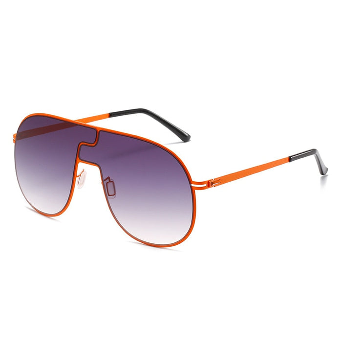 Women's Oval 'Beach Boys' Alloy Sunglasses