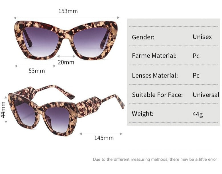 Women's Vintage Cat Eye 'Madeline' Plastic Sunglasses