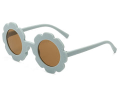 Kid's Girl Round 'Sunny Flower' Plastic Sunglasses