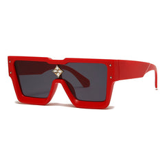 Women's Square 'Shanaia Twain' Plastic Sunglasses