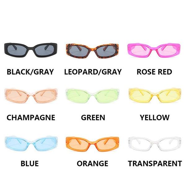 Women's Retro Rectangular 'Sun Fun' Anti Reflective Sunglasses