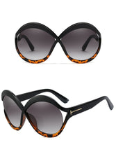 Women's Browline Oversized 'Infinite' Plastic Sunglasses