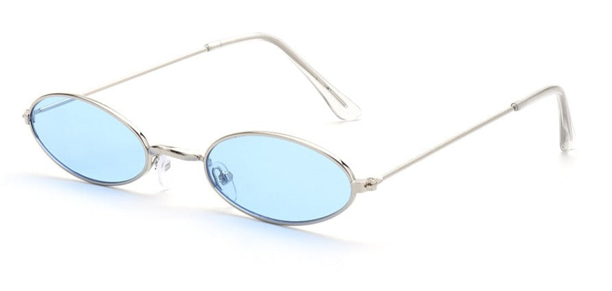 Women's Small Oval 'Alynx' Metal Sunglasses
