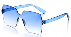 Women's Oversized Square 'Chasm ' Plastic Sunglasses