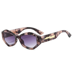 Women's Retro Irregular 'Flower Gaze' Cat Eye Sunglasses