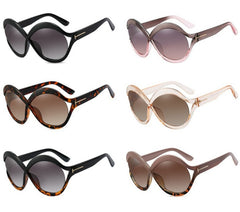 Women's Browline Oversized 'Infinite' Plastic Sunglasses