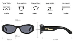 Women's Retro Irregular 'Flower Gaze' Cat Eye Sunglasses