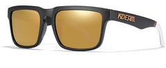 Men's Polarized Square 'Mario ' Plastic Sunglasses