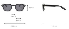 Men's Round 'Juni Boy Eye Wear' Plastic Sunglasses