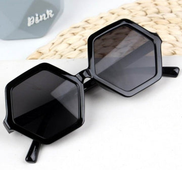 Children's Hexagonal 'Fiction' Plastic Sunglasses