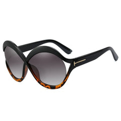 Women's Browline Oversized 'Infinite' Plastic Sunglasses