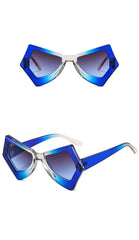 Women's Retro Cat Eye 'Diabolical' Plastic Sunglasses