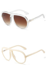 Women's Oversized Pilot 'Lady V' Plastic Sunglasses