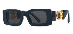 Women's Oversized Rectangle 'Queenly' Plastic Sunglasses