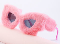 Women's Oversized 'Feather Heather' Plastic Sunglasses