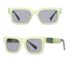 Men's Square 'Glare Sky' Plastic Sunglasses