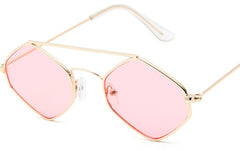 Women's Small Oval 'Alynx' Metal Sunglasses