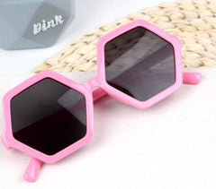 Children's Hexagonal 'Fiction' Plastic Sunglasses