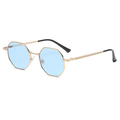 Men's Hexagon 'Pitch' Metal Sunglasses