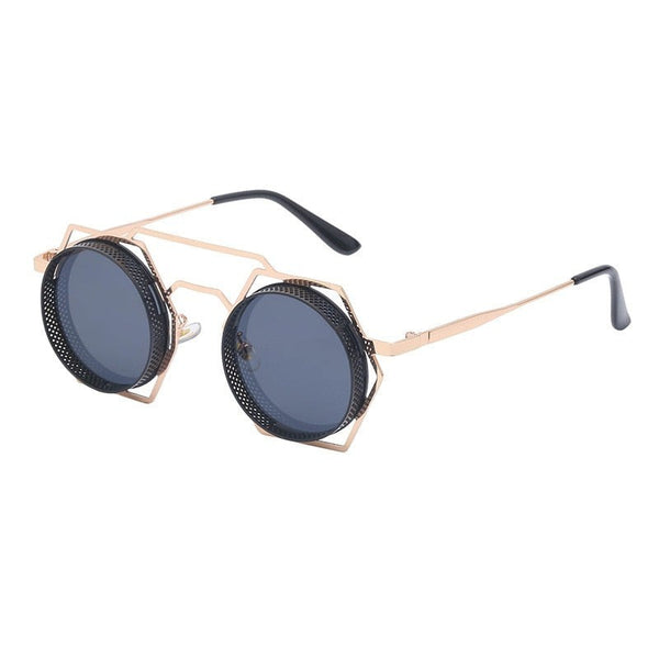 Unisex Round Steampunk ' Magic Spells' Plastic Sunglasses