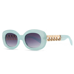 Women's Vintage Oval 'Catwalk' Plastic Sunglasses