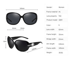 Women's Retro Diamond 'Fantech' Butterfly Sunglasses