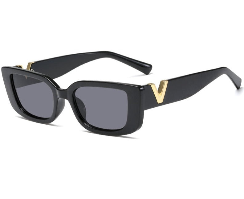 Women's Rectangular 'Metro' Plastic Sunglasses