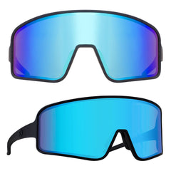 Unisex 'Blue Rain' Polarized Active Sport & Biking Sunglasses