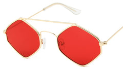 Women's Small Oval 'Alynx' Metal Sunglasses